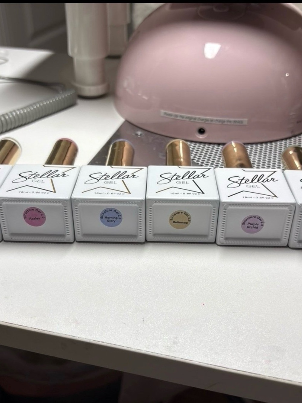 Stellar soft builder gel - Pastel Pink, Blue, Yellow & Lilac
